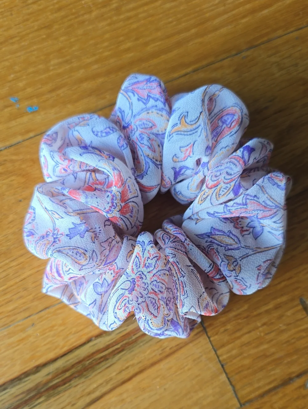 Floral Pastel Scrunchie Hair Accessory